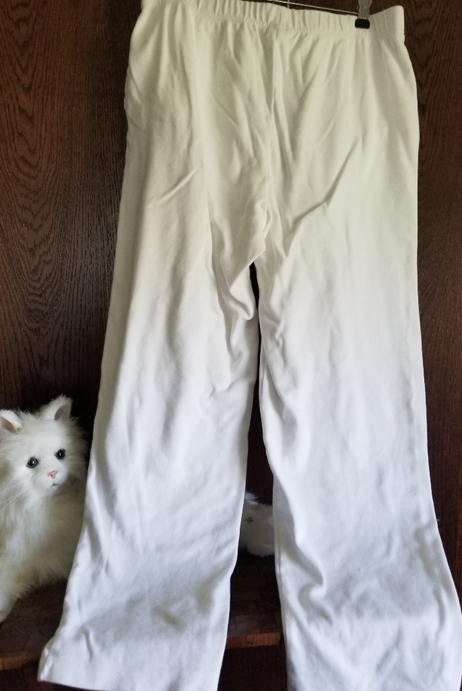 Basic Editions White Jogging Pants - image 1